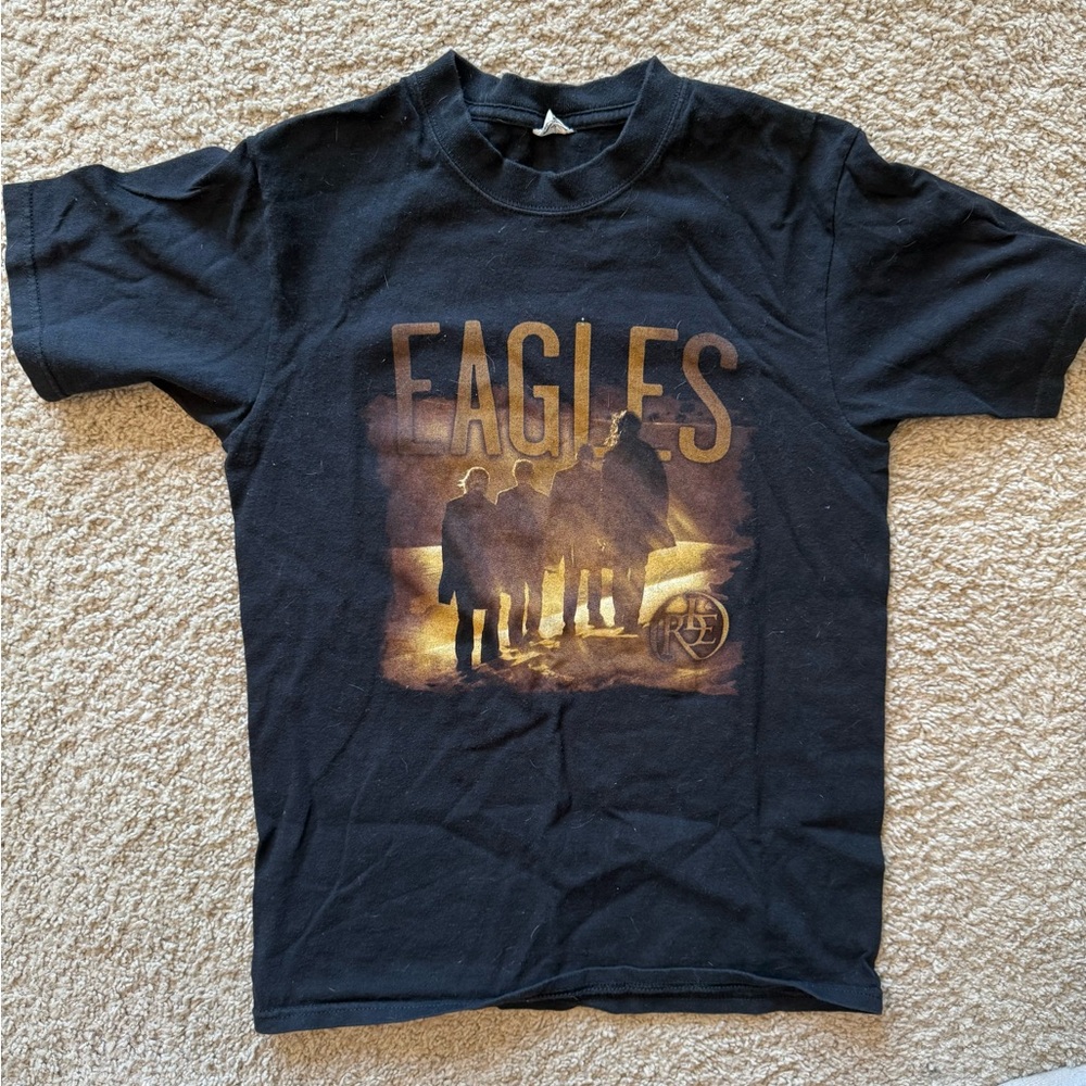 Eagles Long Road Out of Eden 2008-2009 Concert Tour Black T-Shirt Rare
